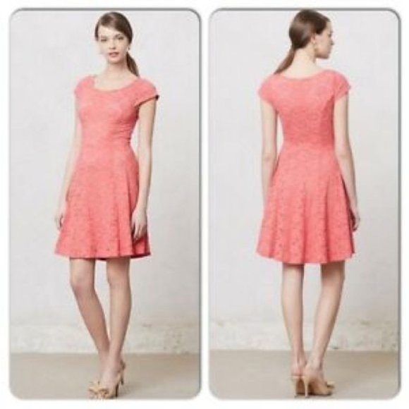 Anthropologie MAEVE Day Flower eyelet Dress, S. - Picture 5 of 5